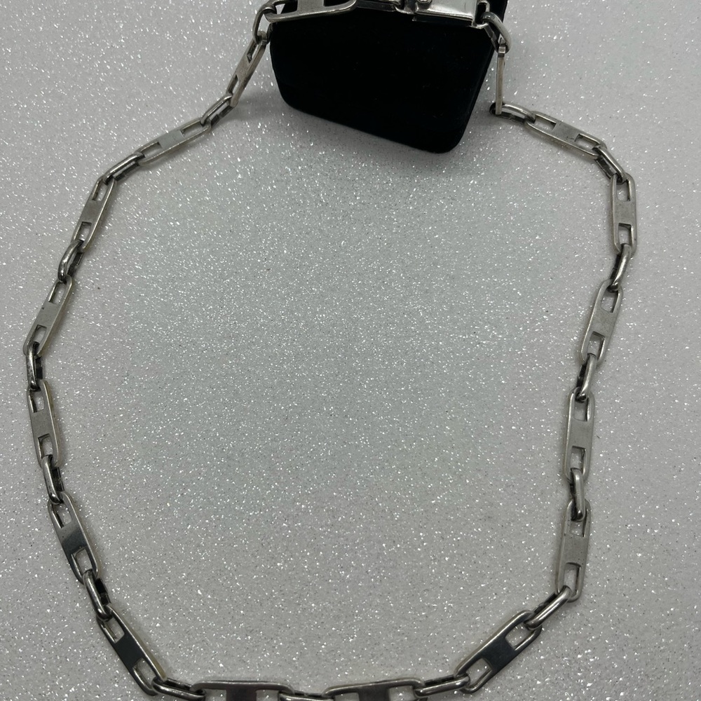 Vintage Sterling Silver 925 Long Tassel Lariat Necklace - Mexican Taxco